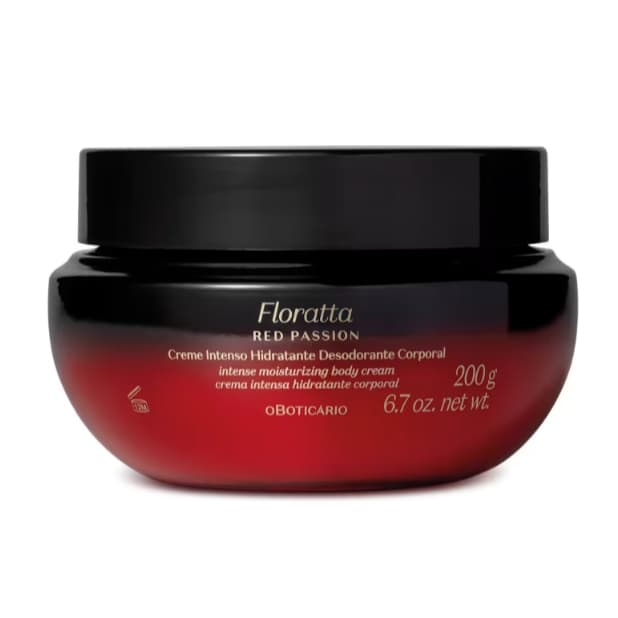 Creme Intenso Hidratante Desodorante Corporal Floratta Red Passion 200g - BOTICÁRIO.
