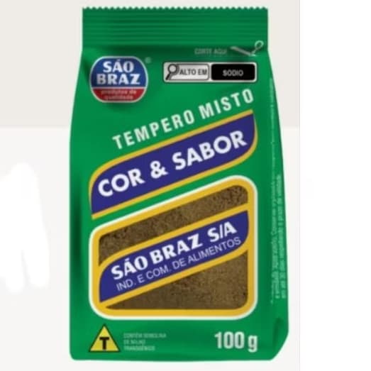 condimento misto tempero são Braz 100g kit com 10 unidades