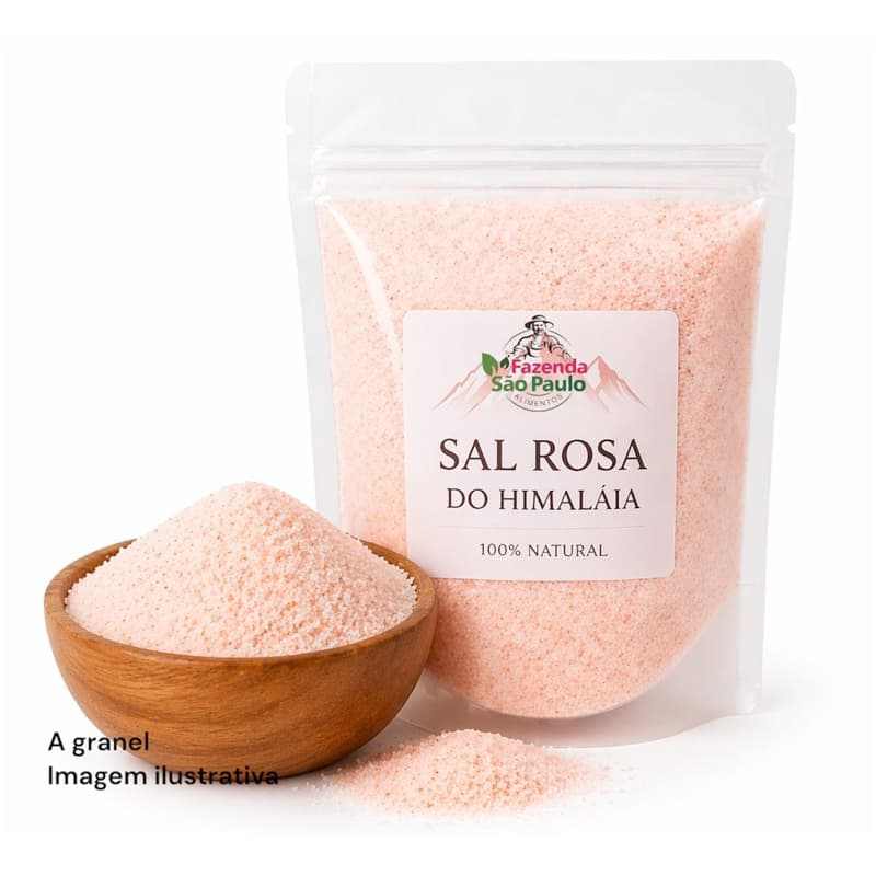 SAL ROSA FINO - Sal do Himalaia - 2K 1K 500G A GRANEL