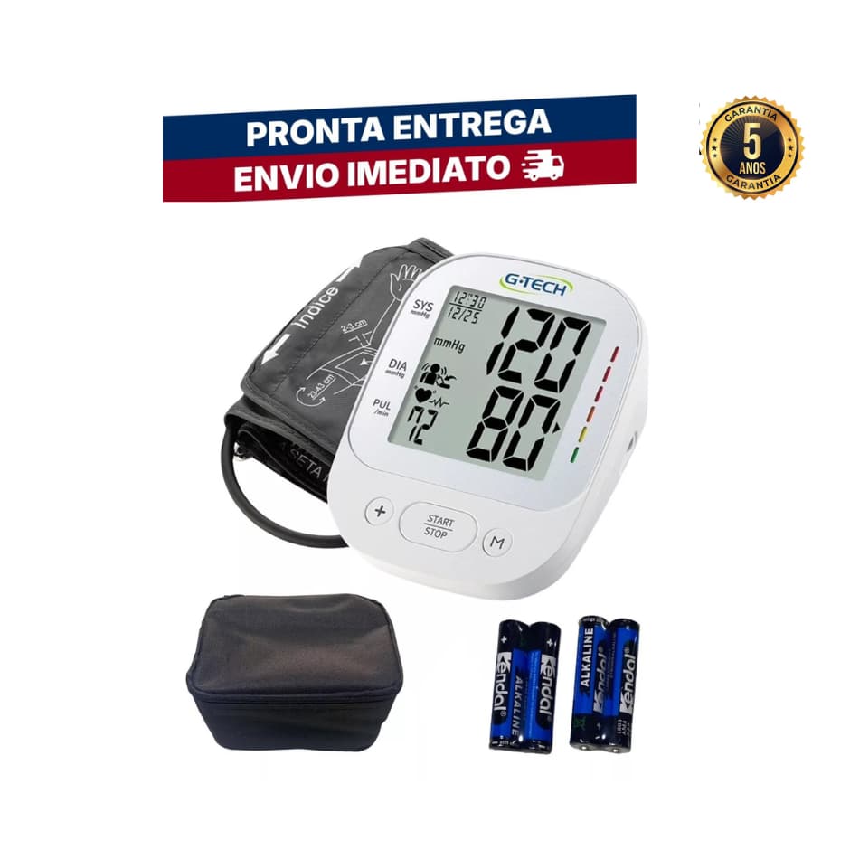 Aparelho De Pressão Arterial Digital de Braço Braçadeira Grande La800 G-tech