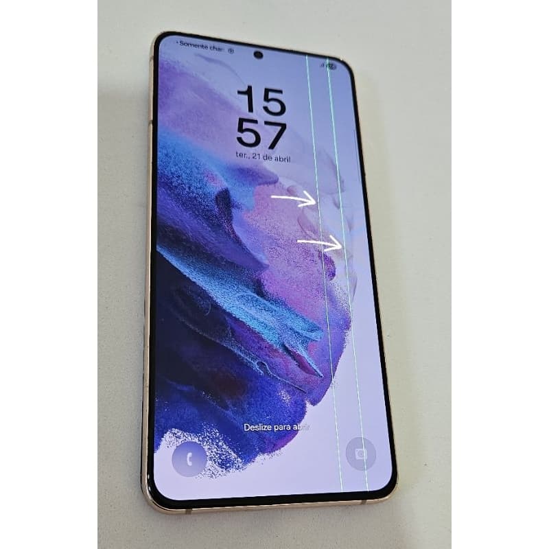 Samsung Galaxy S21 + Plus 128GB Usado (COM LINHAS VERTICAIS)