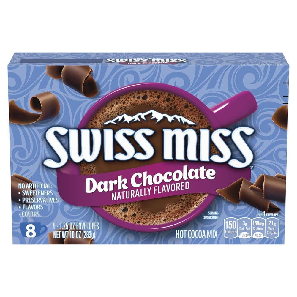 Chocolate Quente Swiss Miss Dark Chocolate 283g Importado | Cremoso Intenso Pronto Rápido