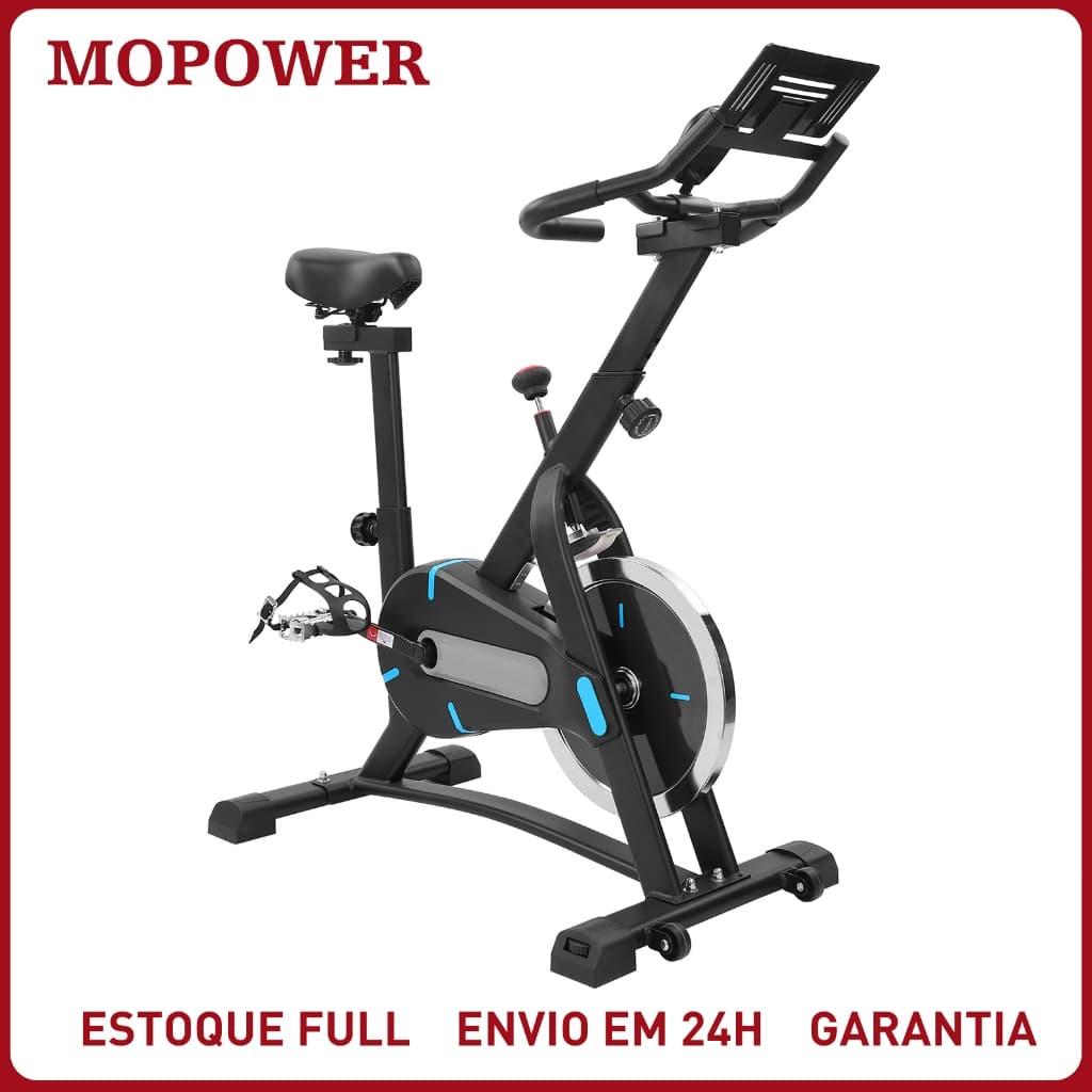 Bicicleta Ergométrica Spinning Magnética Silenciosa Profissional Fitness Casa 120kg Painel Digital Suporte Celular