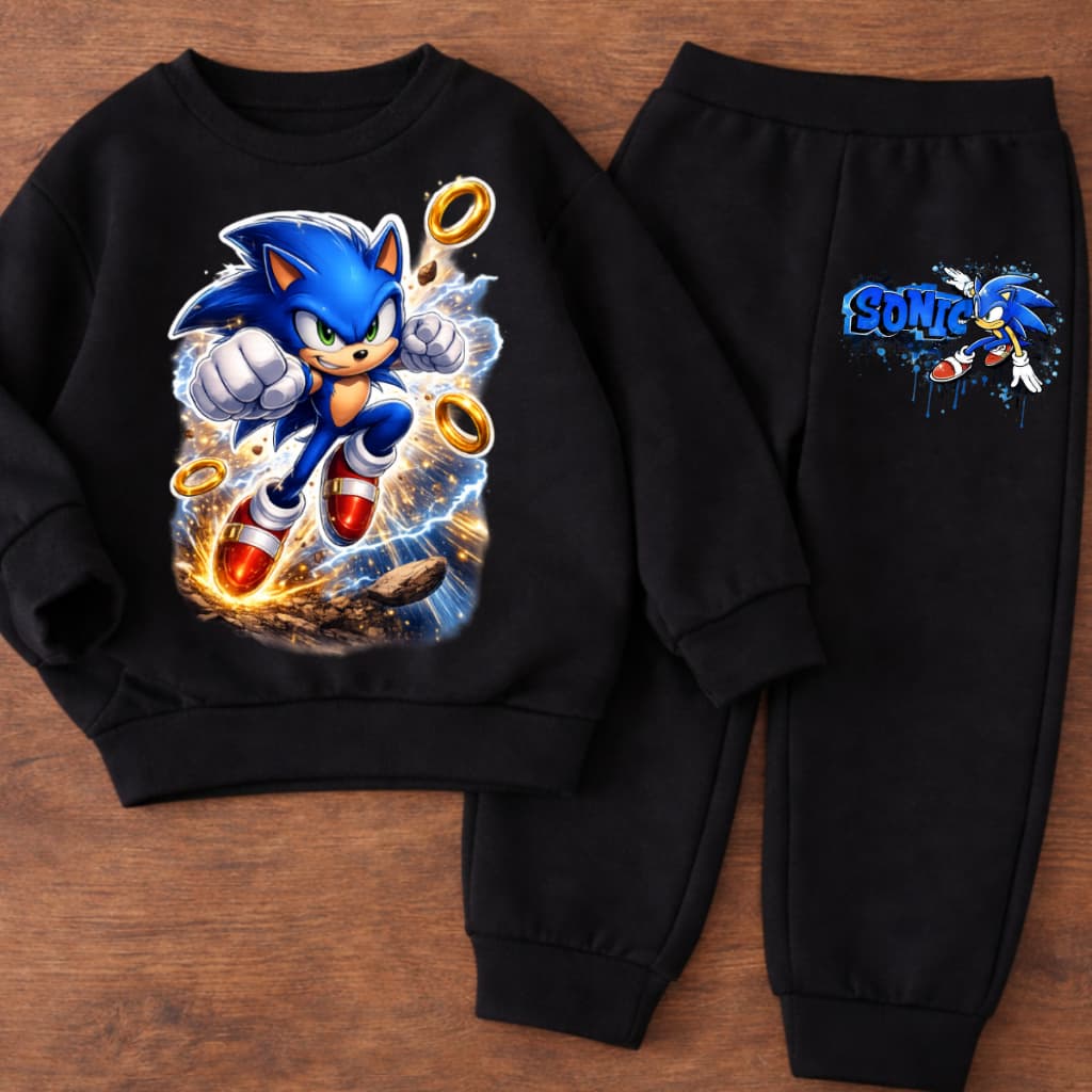 Conjunto Moletom Infantil Menino de 1 ao 14 anos Blusa de Frio E Calça de Abrigo Flanelado em Algodão Não Desbota