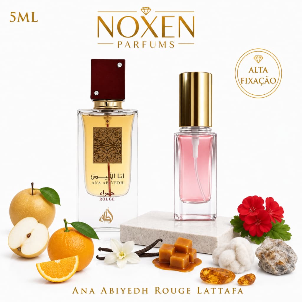 Perfume Feminino 5ml Premium Vidro Spray Ana Abiyedh Rouge Doce Elegante Importado