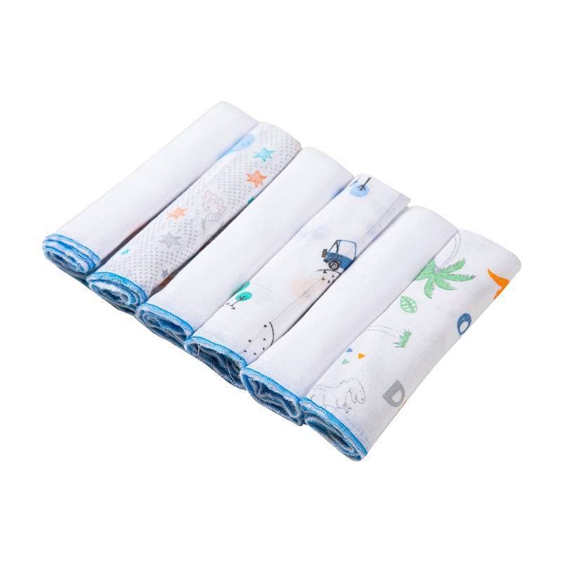 Kit 6 Paninhos de Boca Bebê Karinho 30x30cm | Essencial para Enxoval, presente, chá de bebê