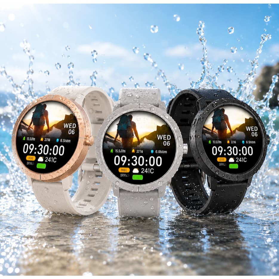Smartwatch Flare Wearzone Relogio Inteligente GPS | 5ATM A prova d'Água | Bateria 7 dias