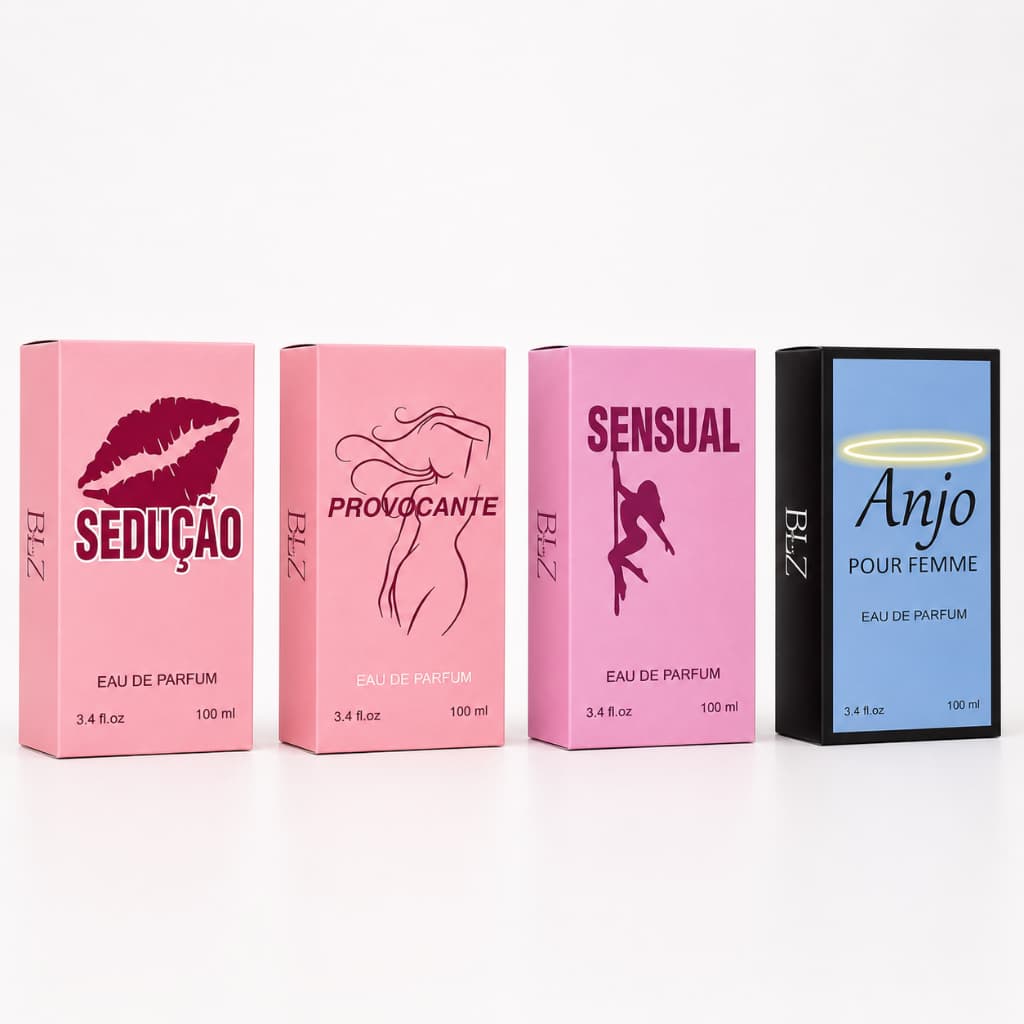 Kit 04 Perfumes Femininos Referência Importada 100ml - Beleza Que Só