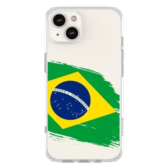 Capinha de Celular Bandeira do Brasil Lateral - Diversos Celulares -Anti Impacto