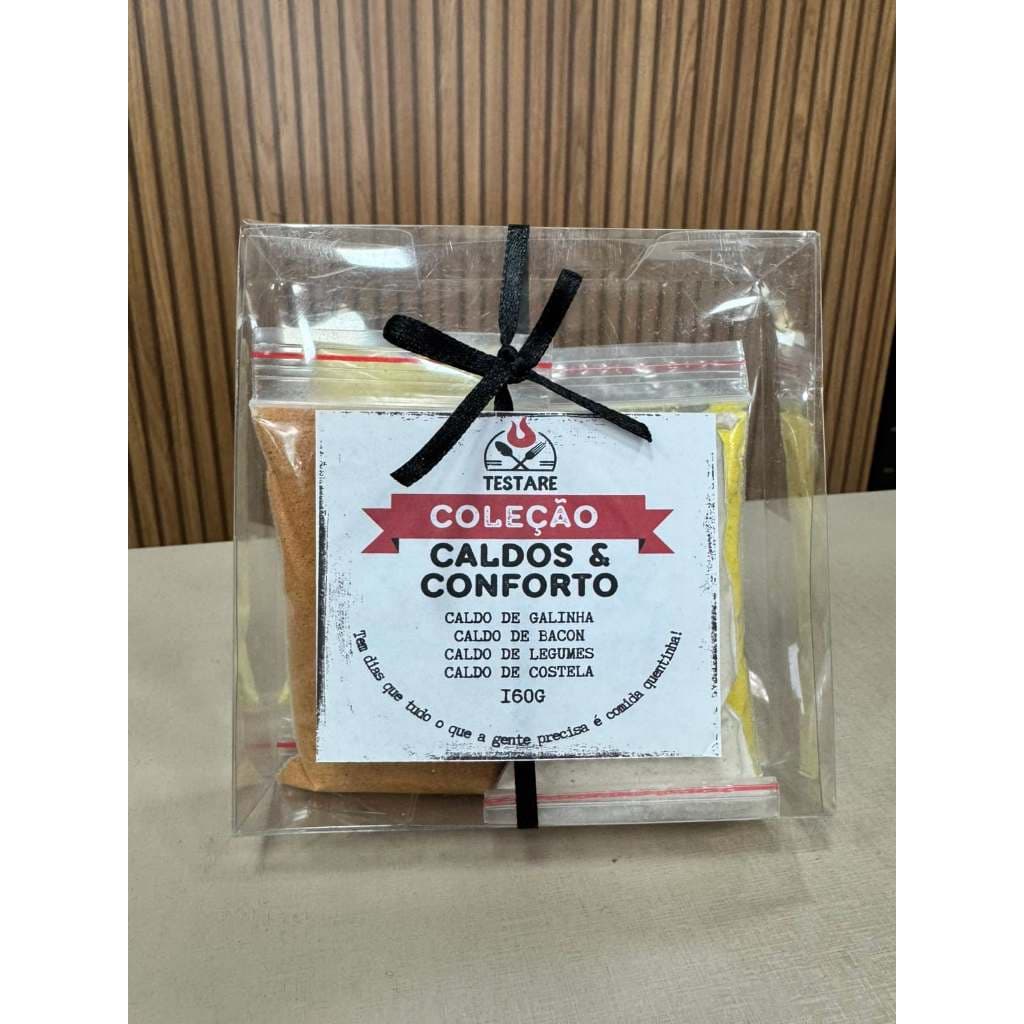 Kit Caldos e Conforto |Temperos Gourmet | Caldo de Galinha Bacon Legumes Costela | Inverno e Sopas | Temperos