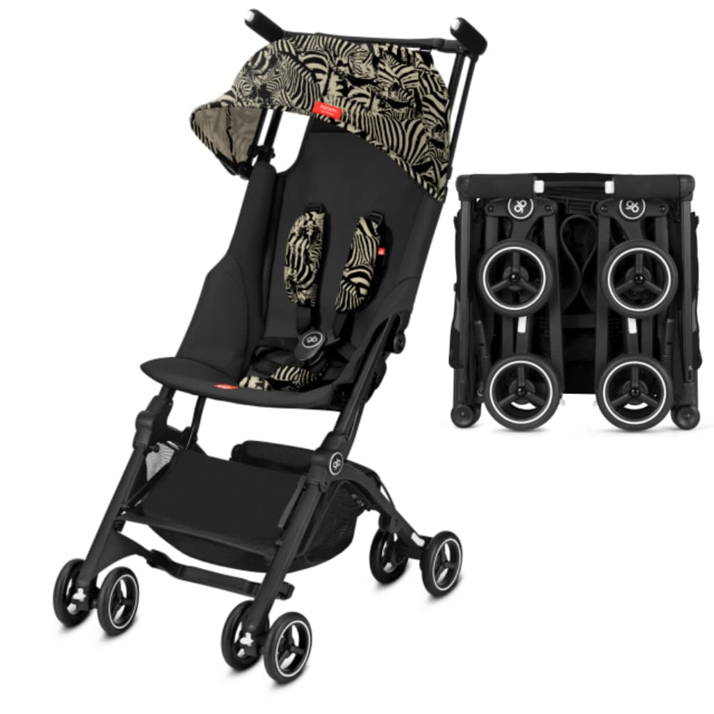 Carrinho Bebê Passeio Compacto Viagem Desert Night Gb Pockit All-terrain Preto