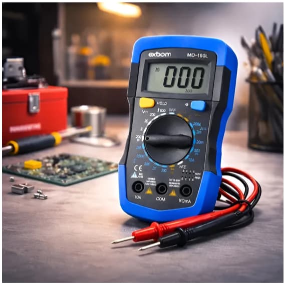 Multímetro LCD Multitester Digital Testador De Corrente Luminoso C Função Buzzer Medidor Ferramenta