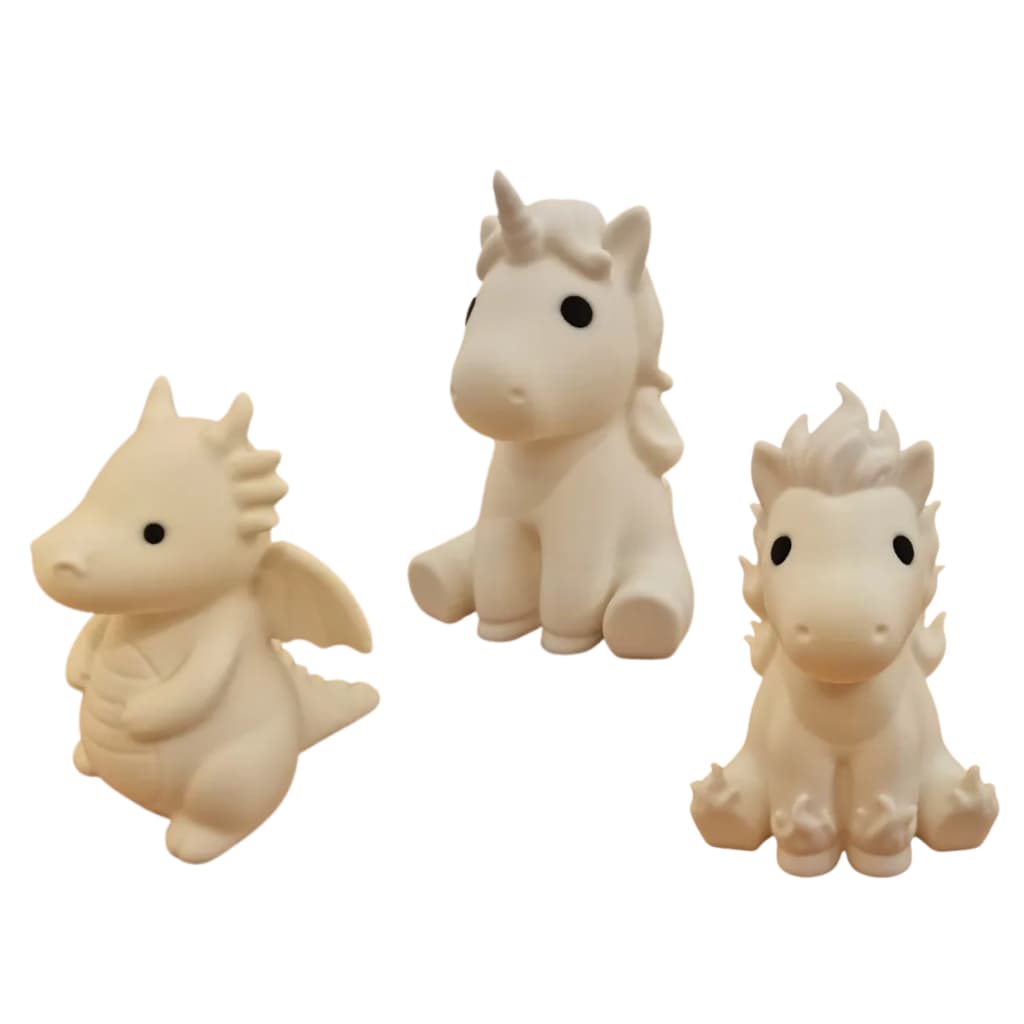 kit Coleção Magia & Fantasia de mini luminárias infantis de vela LED / decoração para quarto de criança / luminária fofa
