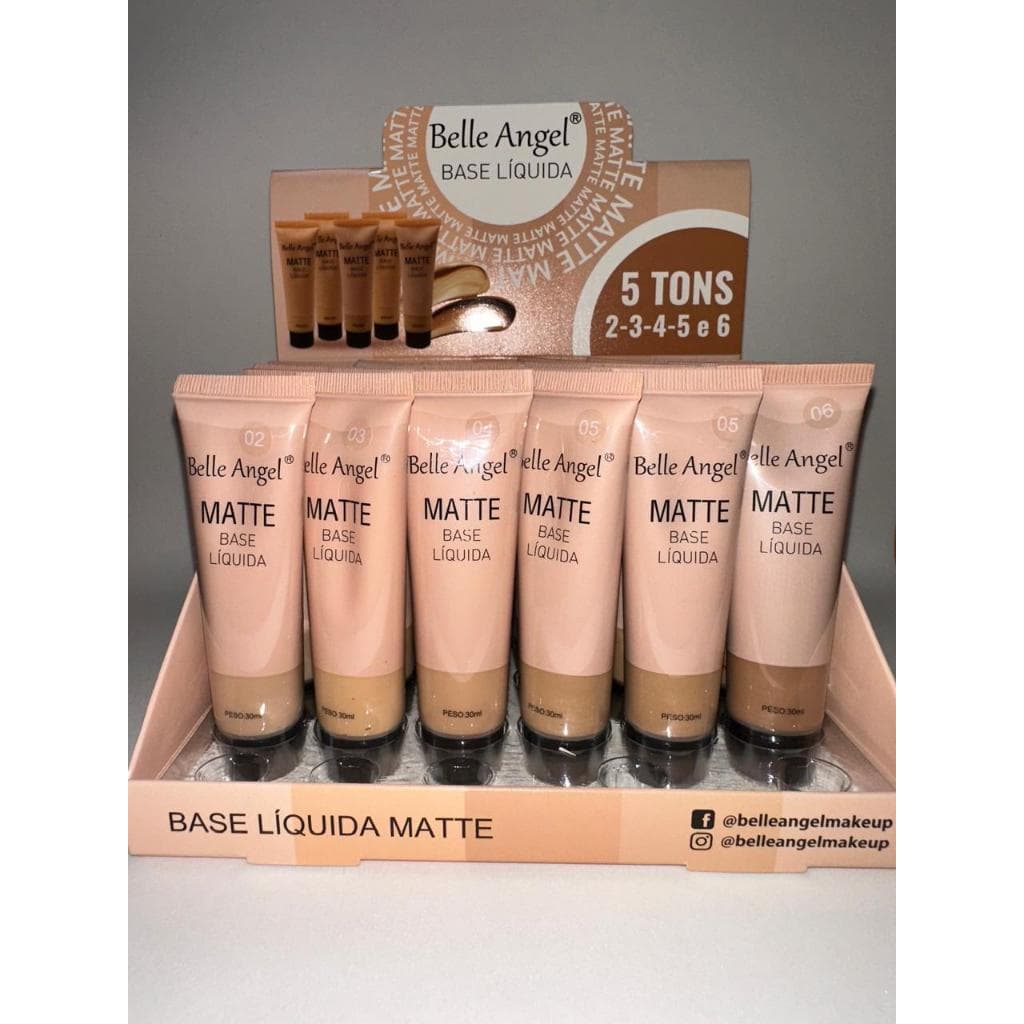 Base líquida mate Belle Angel 30ml
