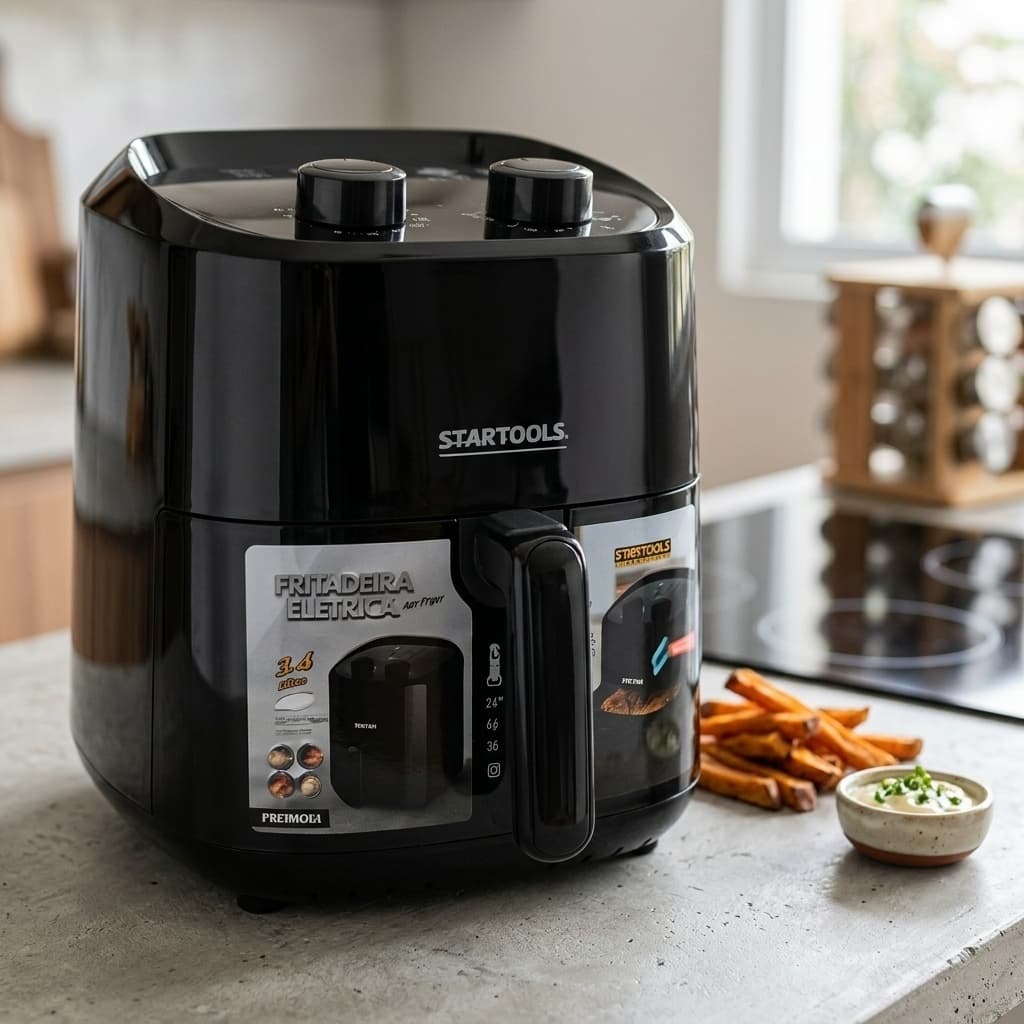 Fritadeira Eletrica Air Fryer 34 Litros 1200W 220V Cozimento Saudavel Sem Oleo