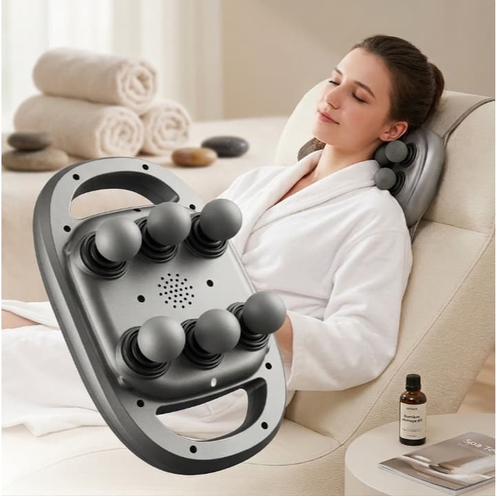 Massageador Elétrico 6 Cabeças para Liberação Miofascial e Relaxamento Muscular Atlas