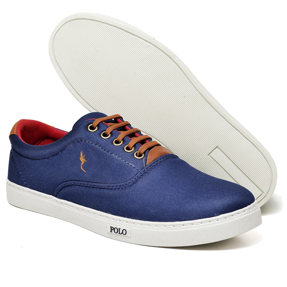 Sapatênis Casual Masculino Lona Cadarço Confortável Calçado Casual Numeração 37 ao 46