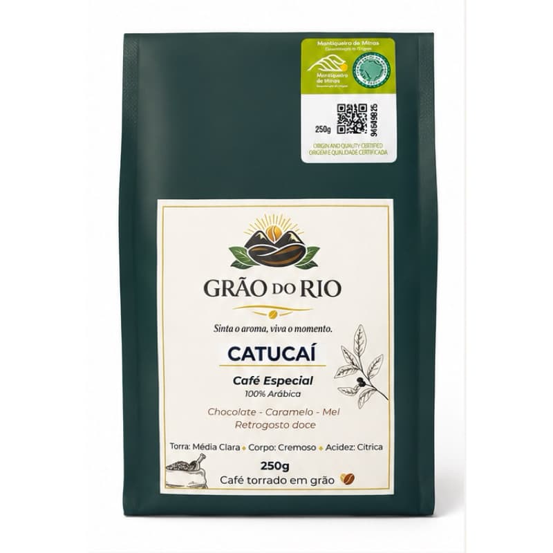Café Especial em Grão Catucaí Grão do Rio 250gr