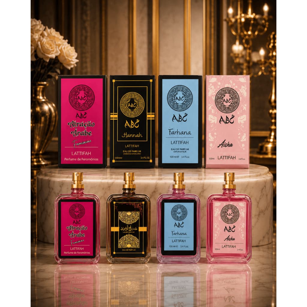 Kit 4 Perfumes Feminino Árabe Importado 100ml Cada