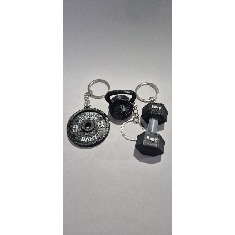 Chaveiros de pesos academia Halter chaveiro kettlebell e chaveiro Anilha • Mini Pesos  • Estilo Gym Fitness - Halter
