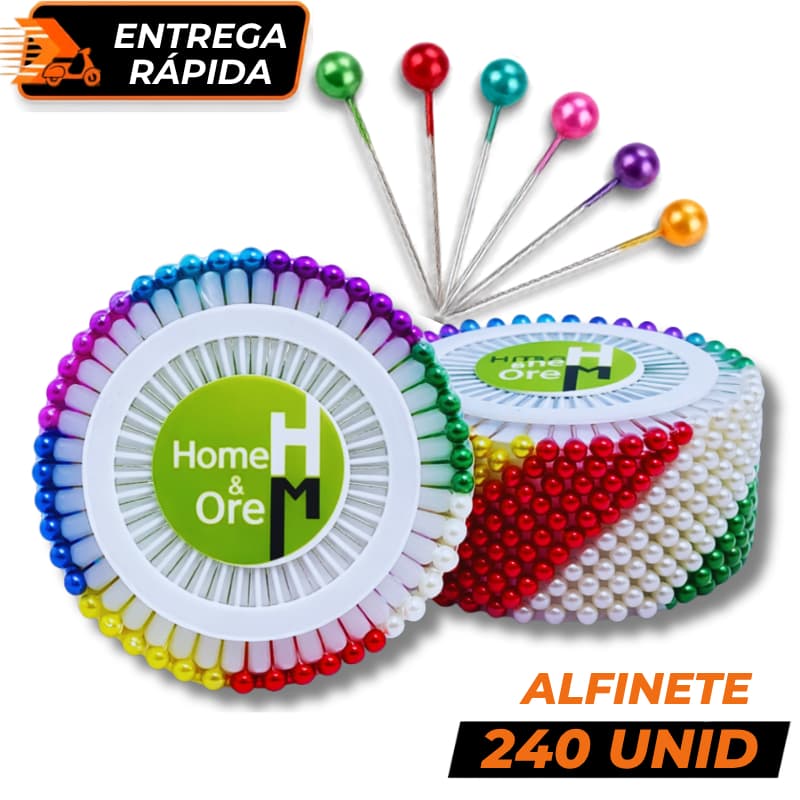 Alfinetes Cabeça Colorida Costura Patchwork Bordado Modelagem Tecido Moda Ateliê Oficina Pino Tachinha
