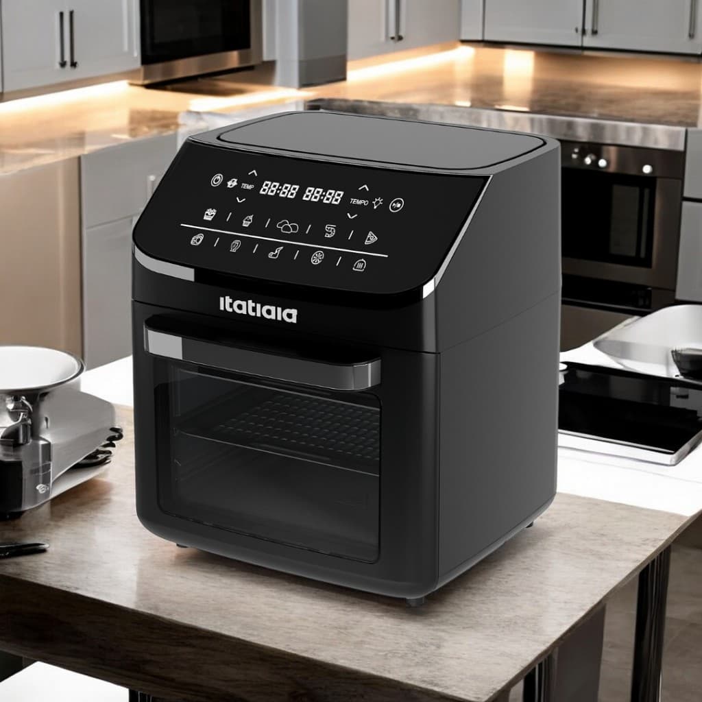 Fritadeira Elétrica Air Fryer 12L Preto Sem óleo Forno 127v