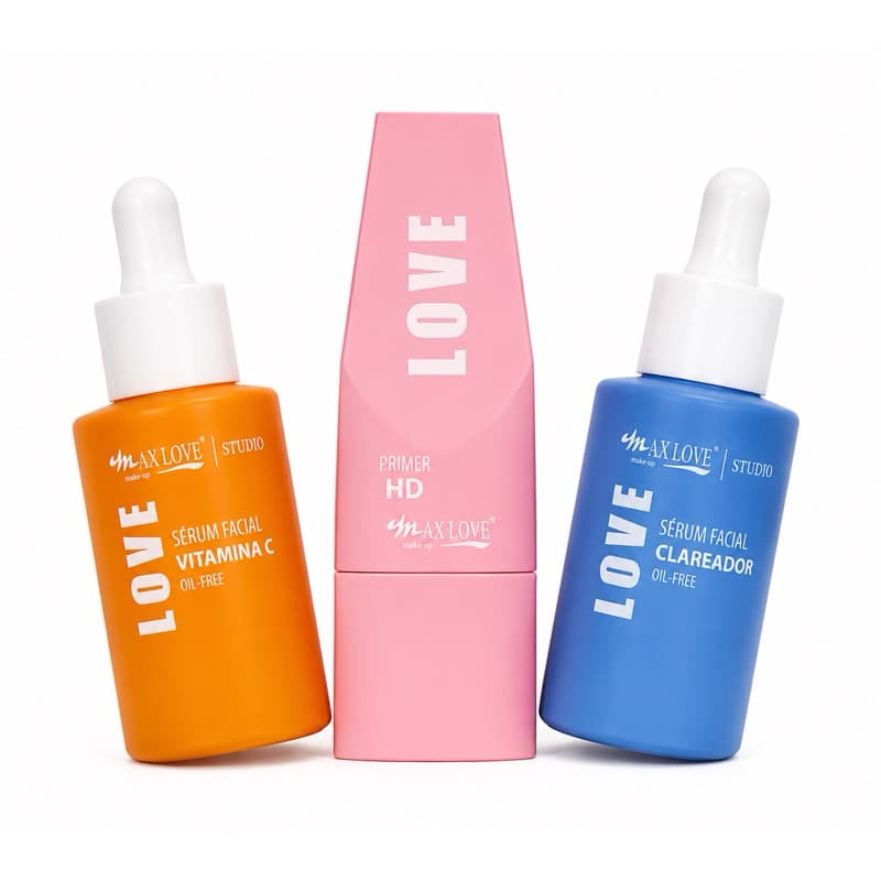 Kit Sérum Facial + Primer Max Love Claredor + Vitamina C