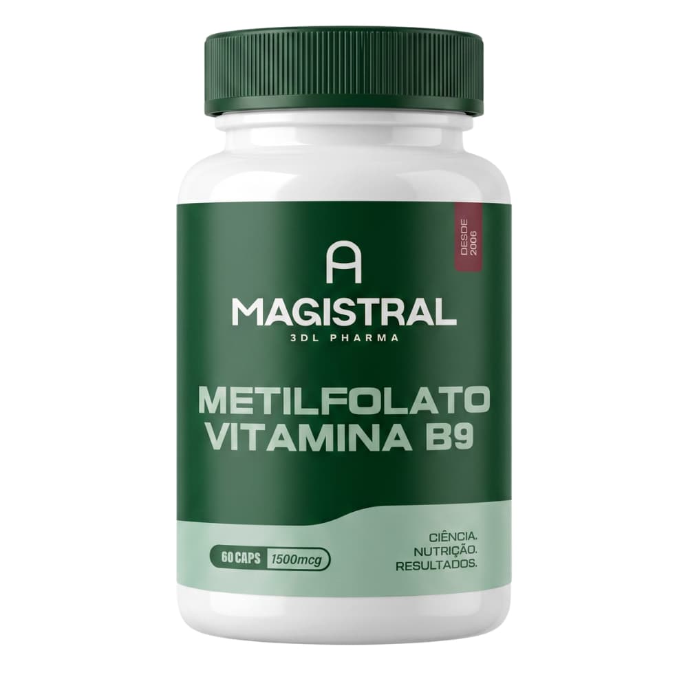 Metilfolato 1500mcg Original Vitamina B9 Com Laudo A Magistral Suplementos Vitaminas