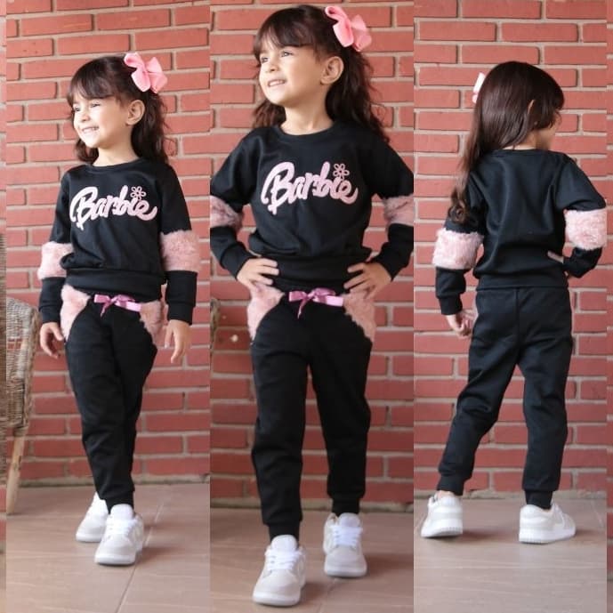 conjunto moleton infantil - Barbie