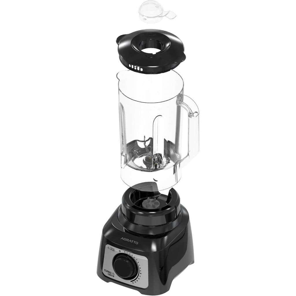 Liquidificador Agratto 3,2L 1200W Turbo – Potente e Resistente ALIQ05N-02 - 127V