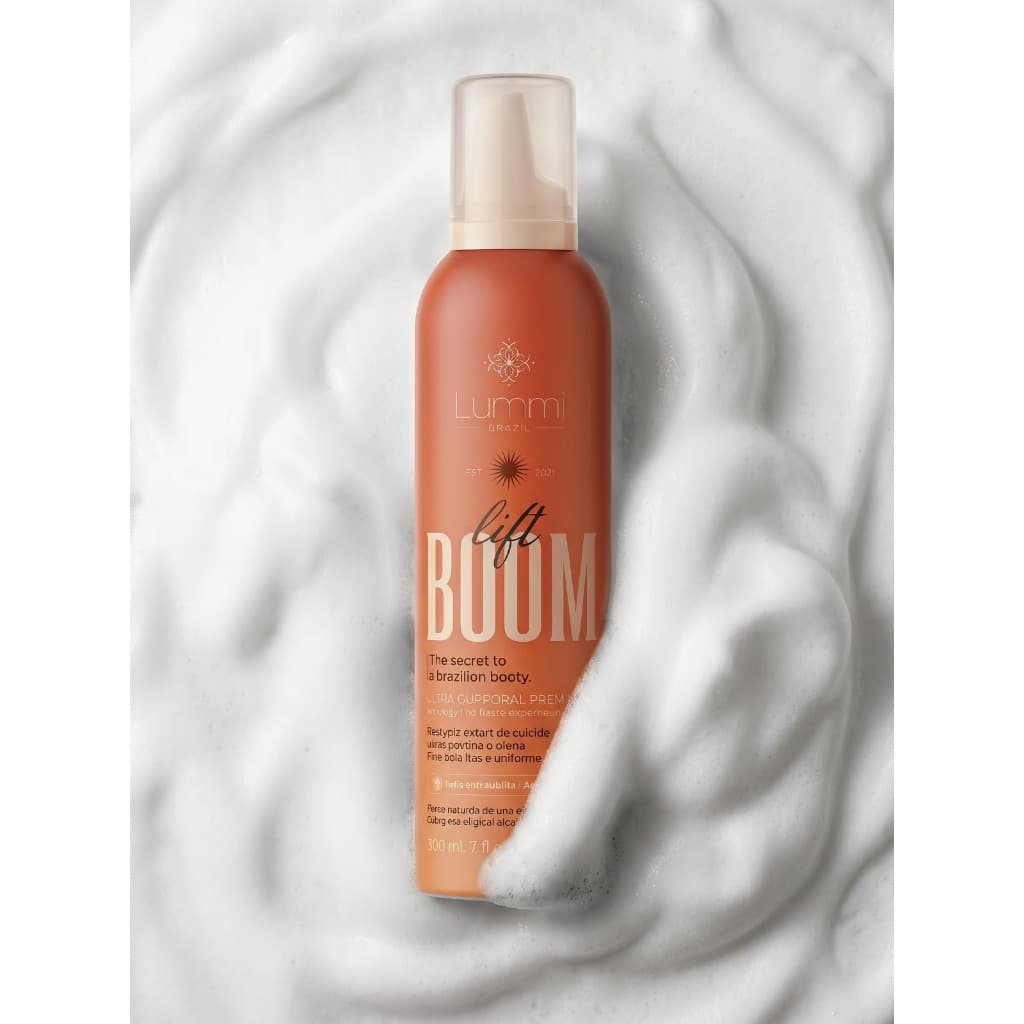 Mousse Corporal LiftBoom 200g Creme Tratamento Redutor de Celulite Estrias Hidratante Corporal Ação Termogênica