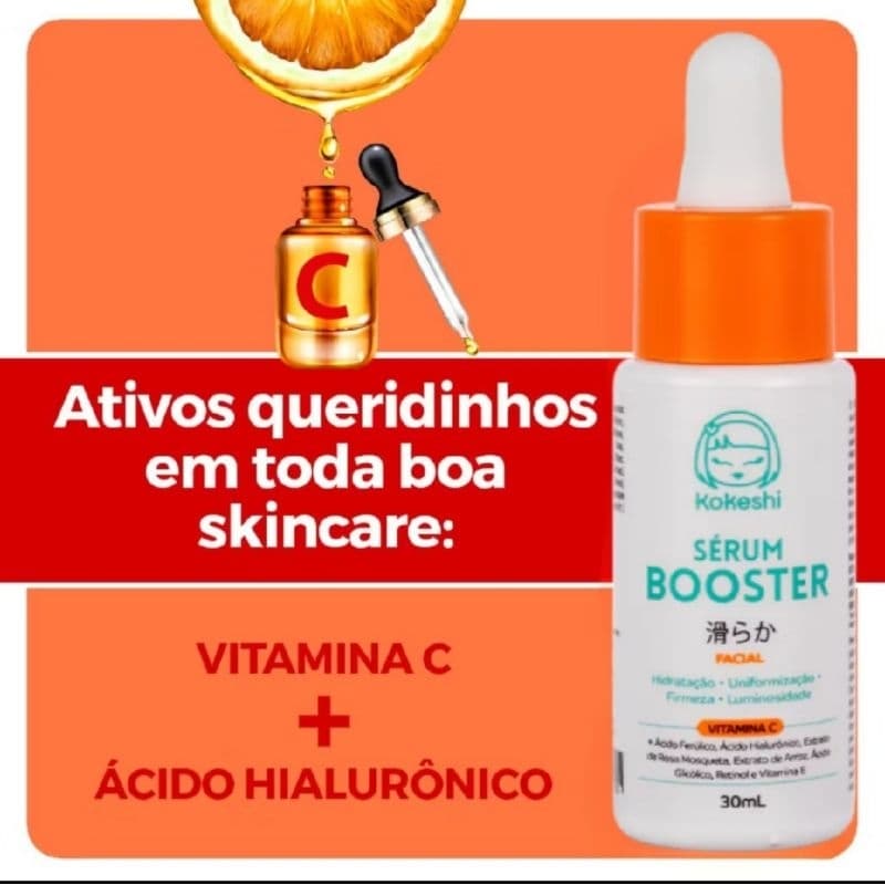 Serum Booster Facial Kokeshi Vitamina C - 30ml
