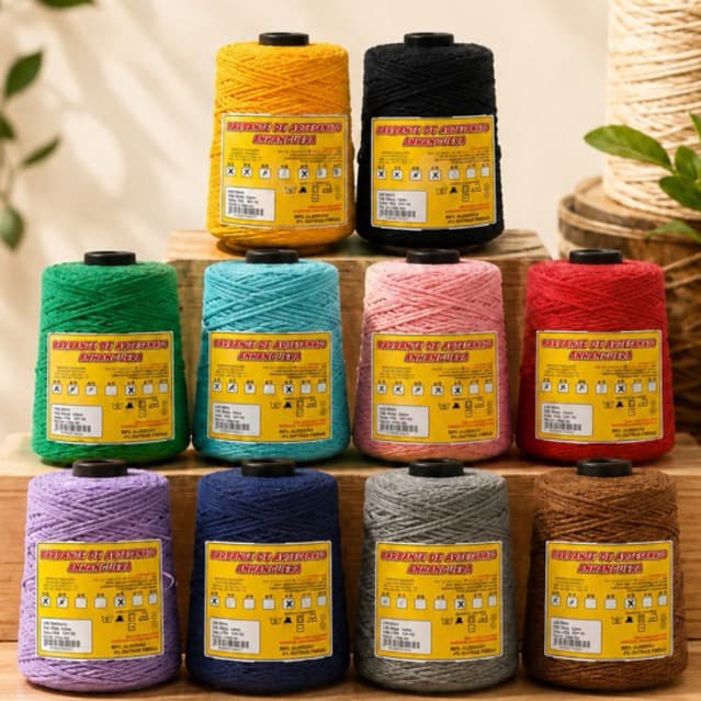 Barbante Anhanguera 4/8 800g – Alta Qualidade para Crochê e Artesanato