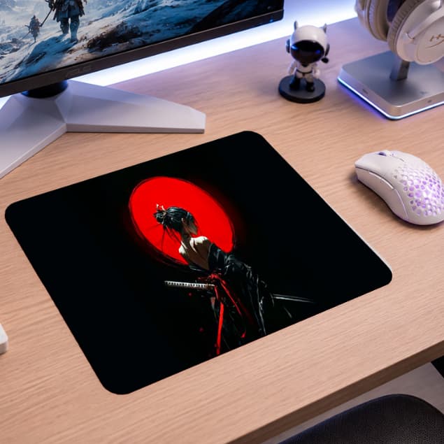 Mouse Pad Gamer Oriental 30x20cm Pequeno Para Escritório Notebook E PC
