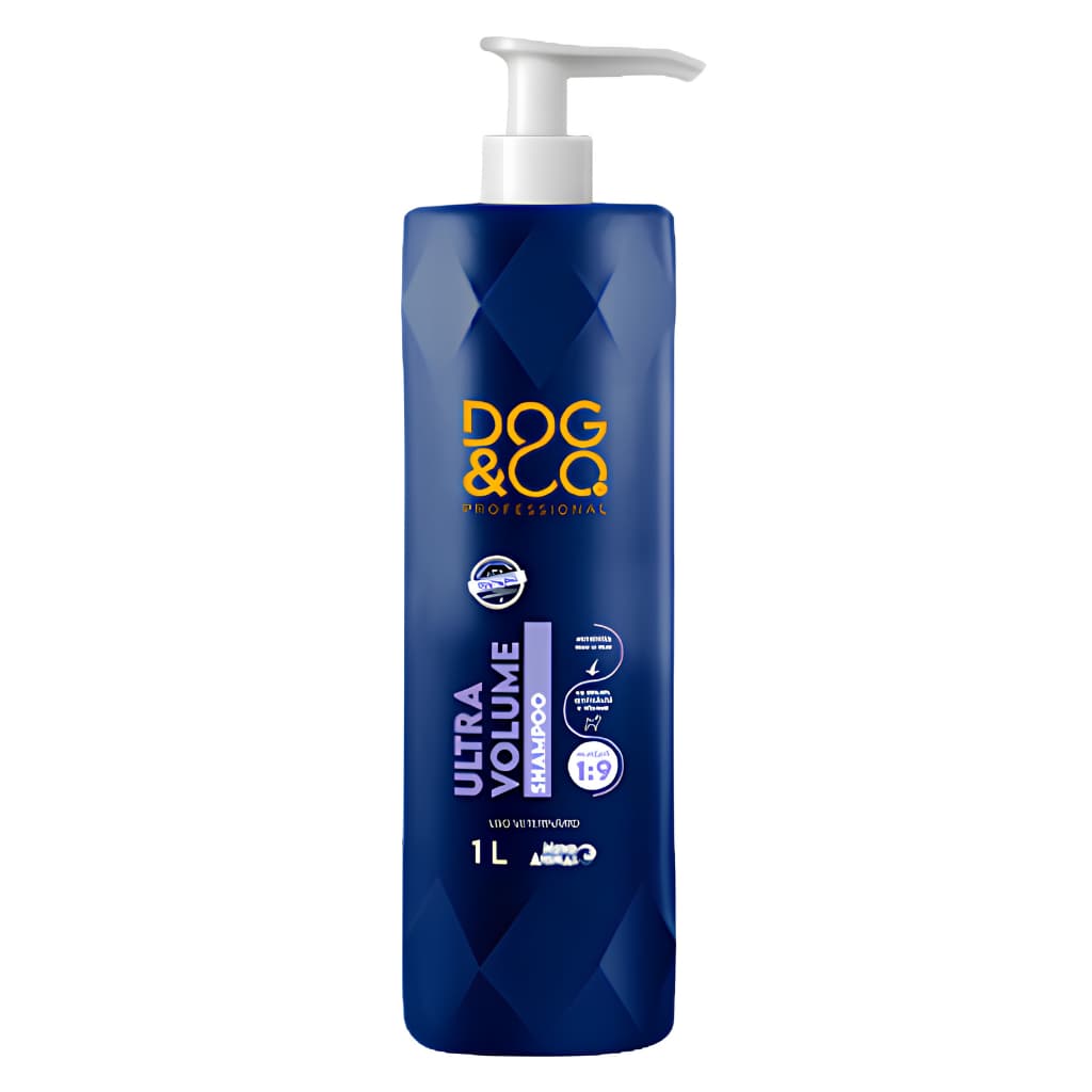 Shampoo Dog & Co Profissional Ultra Volume para Cães 1 Litro
