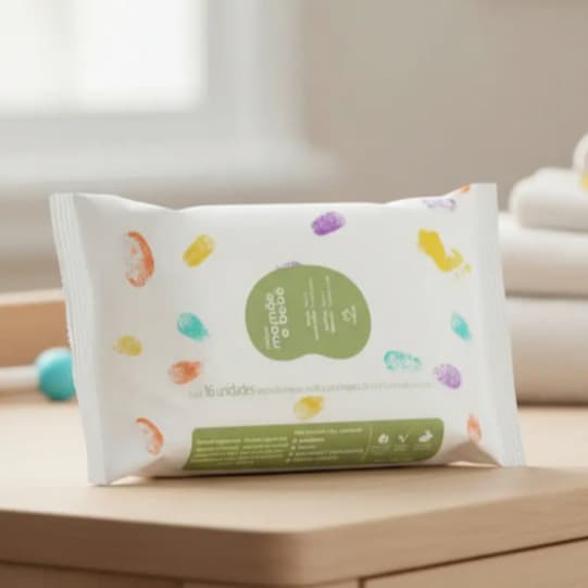 Natura Mini Lenço Umedecido Mamãe e Bebê Com 16 Folhas