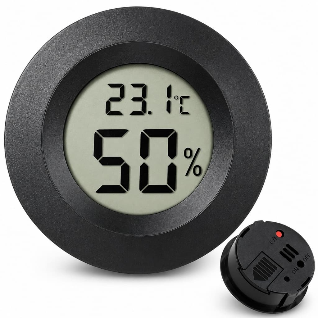Mini Termômetro E Higrômetro Digital Lcd Alta Precisão