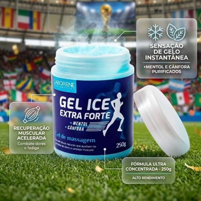 Gel Massageador ice, Dores Musculares Laborene 250g