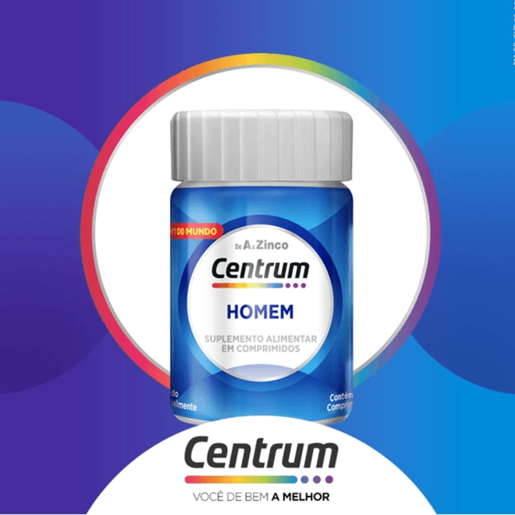 Centrum Homem: Suplemento de Vitaminas e Minerais para Homens