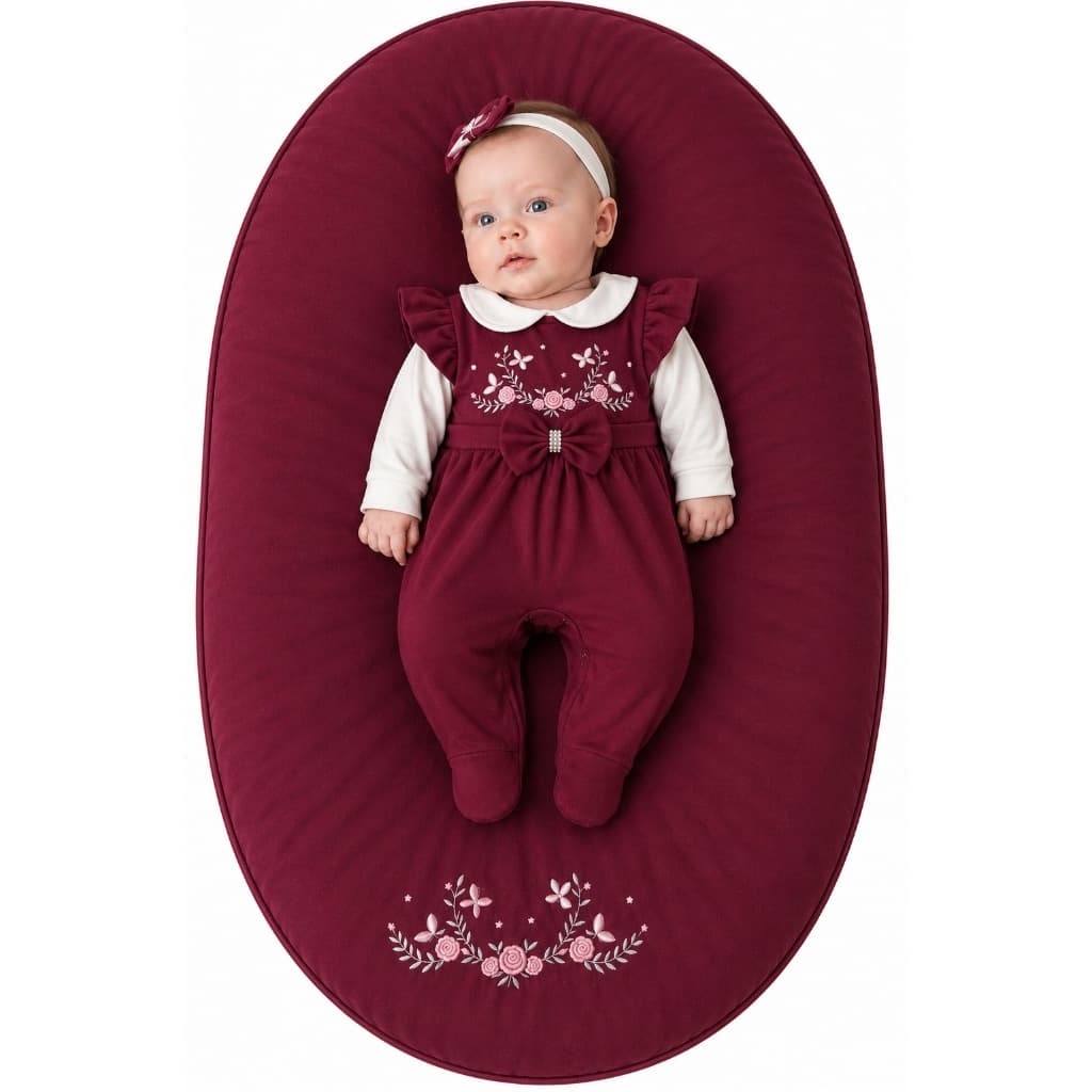 Saída Maternidade Menina Aurora 04 peças Roupa de Bebê Menina
