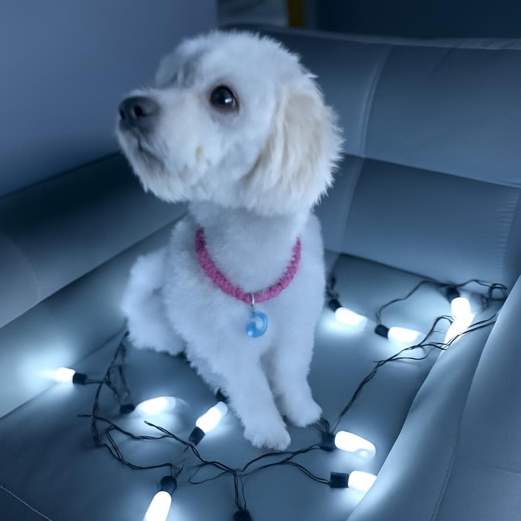 Luminaria Led Americana  20 Led Branco Frio Fixo Prova D'água Fio Preto Stranger Thinks