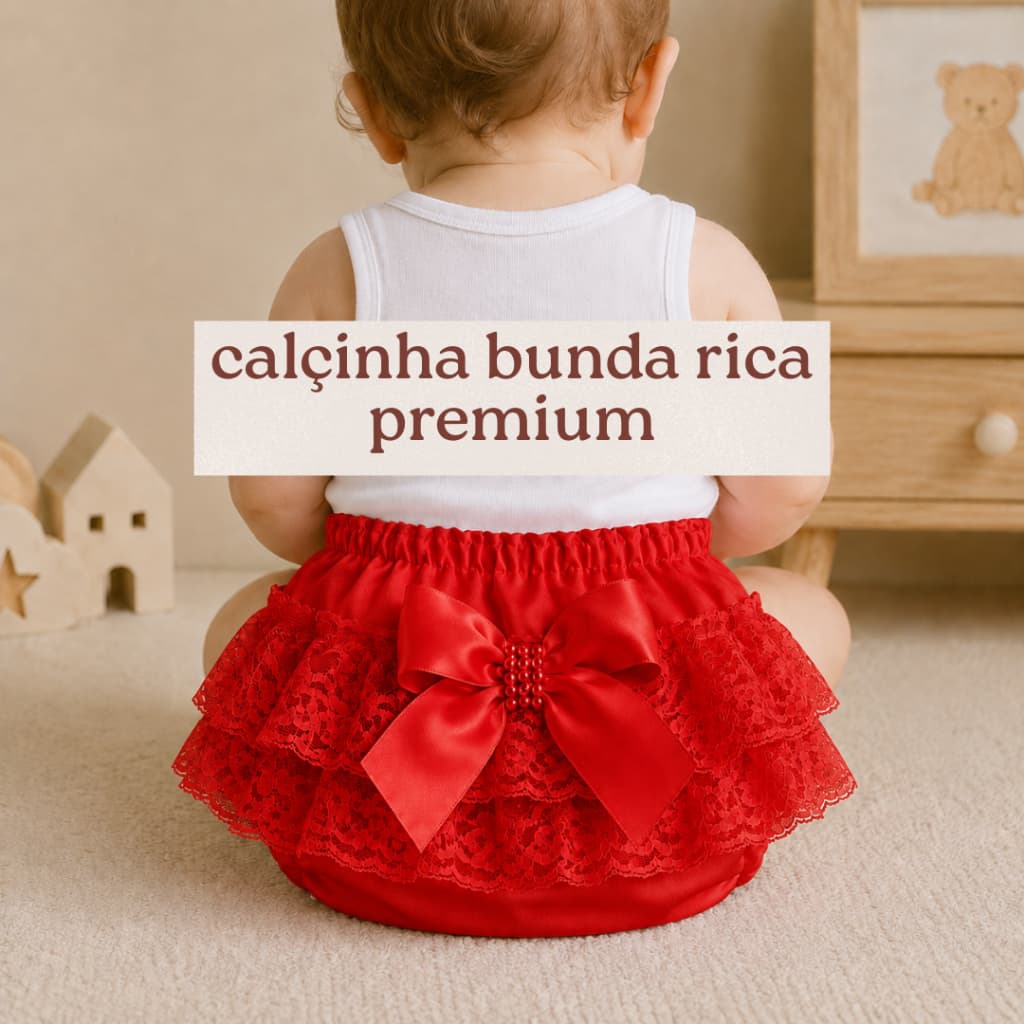 Calçinha Tapa Fraldas para Bebê, Calçinha bebê batizado | calçinha Bunda Rica