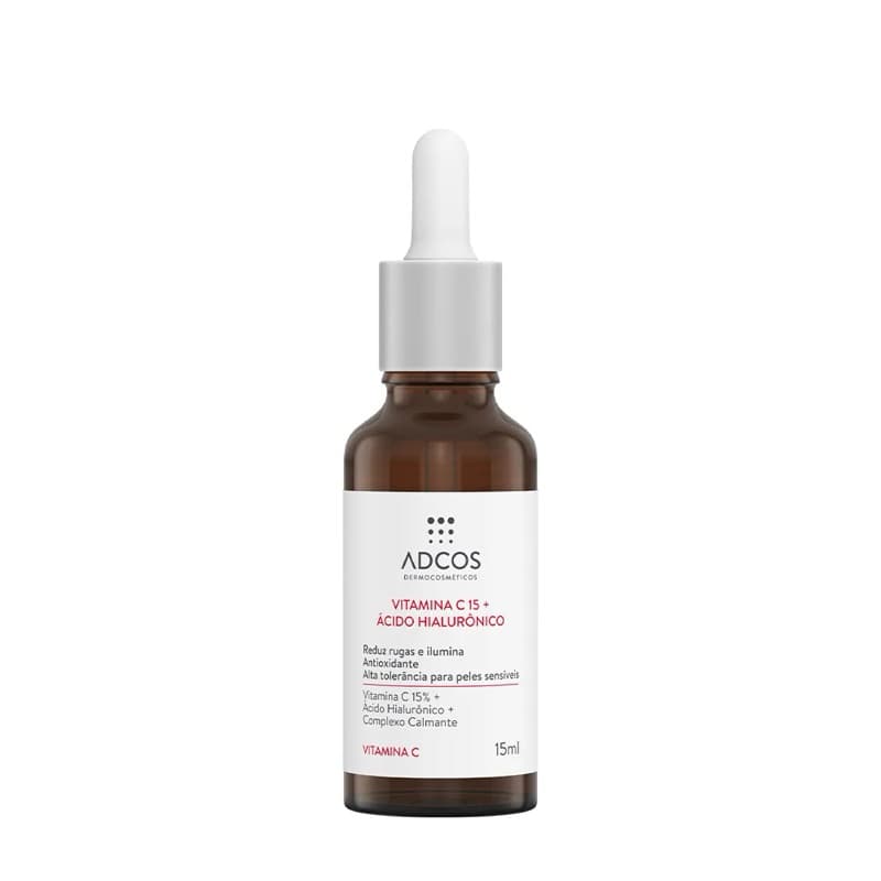 Vitamina C 15 + Ácido Hialurônico - Sérum Anti-Idade Adcos