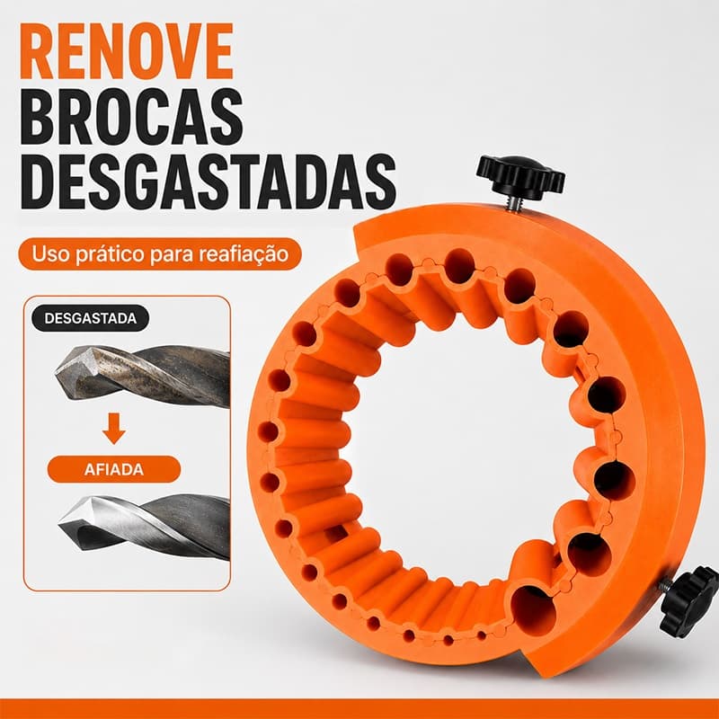 Afiador De Brocas Para Esmerilhadeira 115 125mm Gabarito Para Bits 2 A 13mm