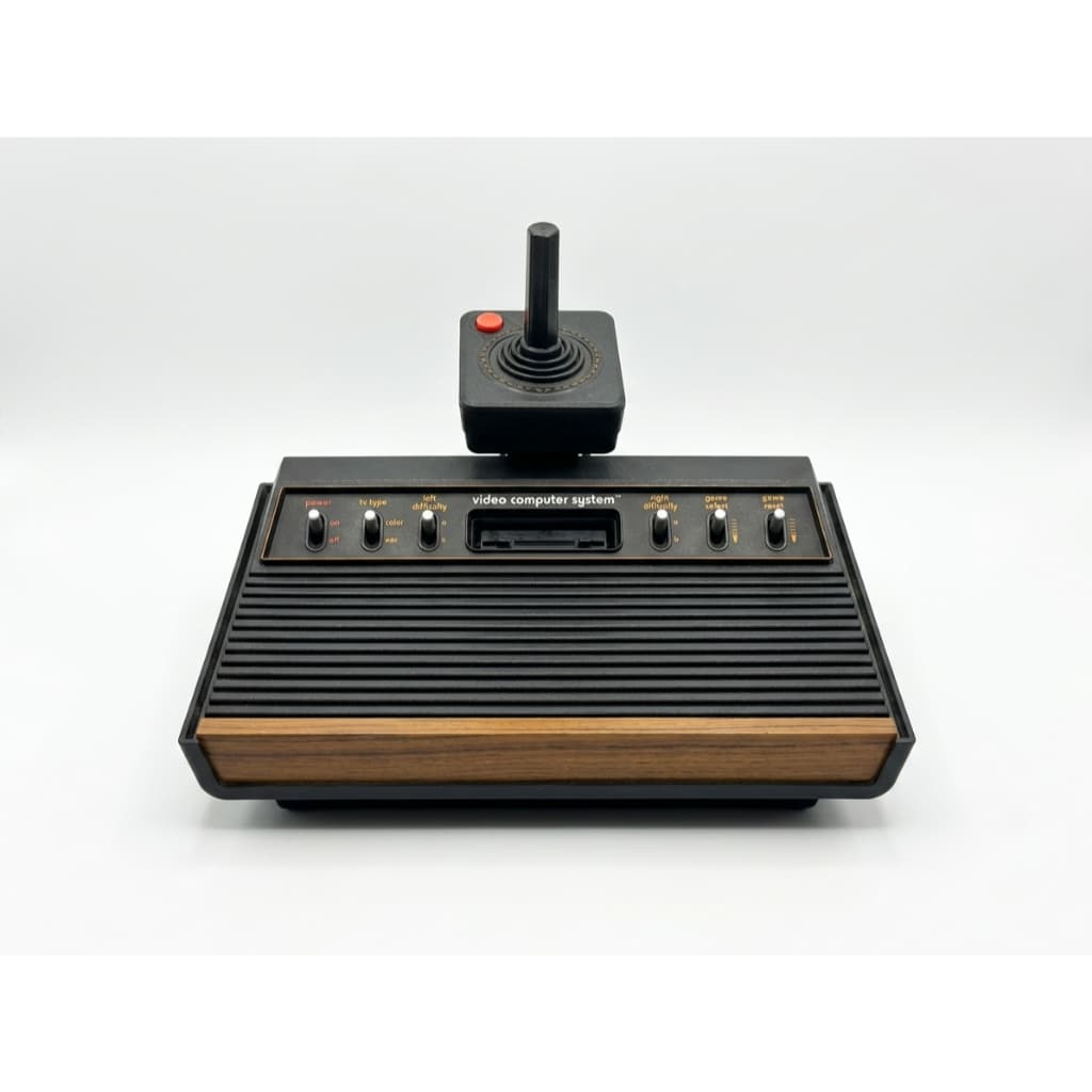 Suporte Expositor Atari 2600 Console Controle Colecionador Retrô Videogame Anos 80