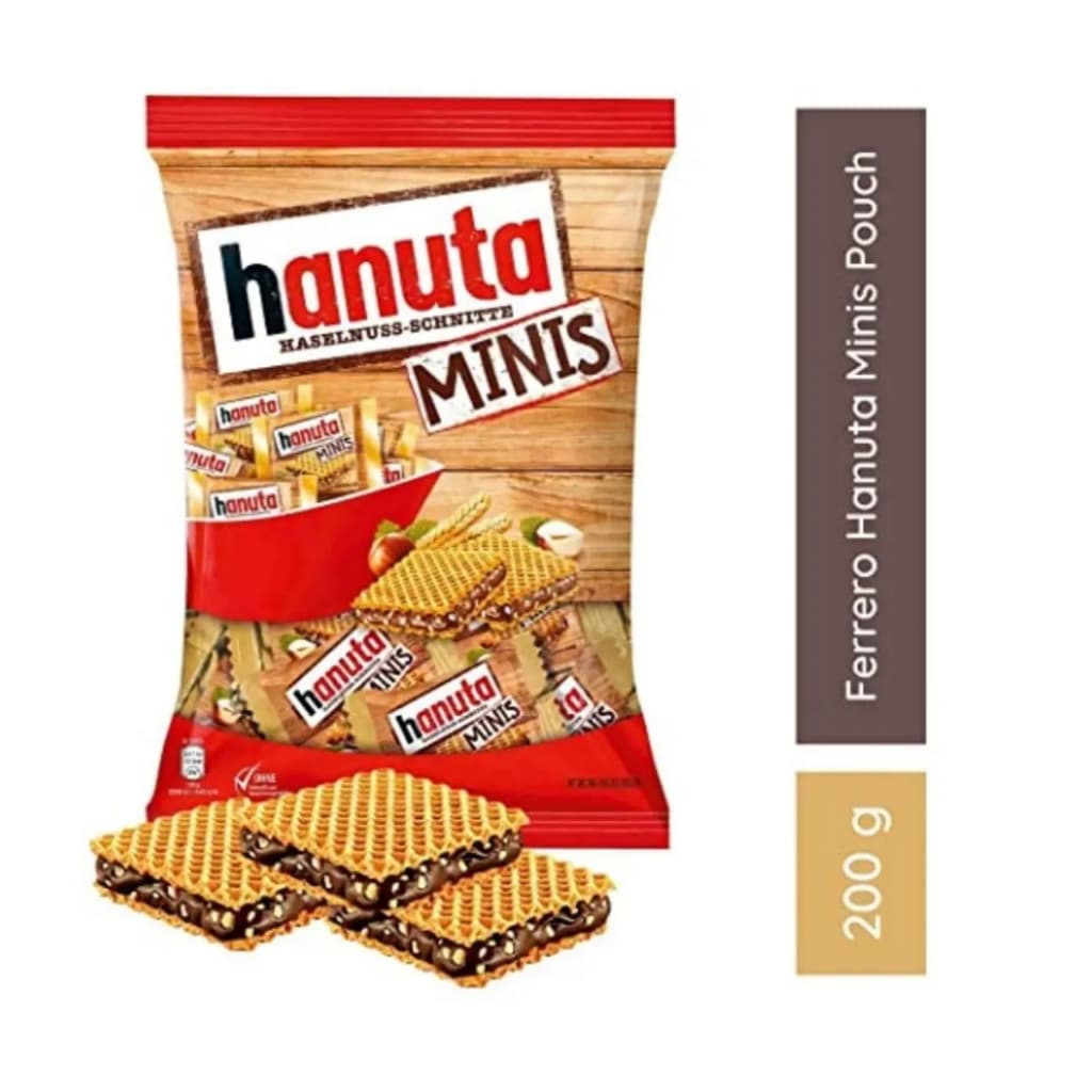 Chocolate Minis Hanuta Haselnuss - Pacote 200g Importado