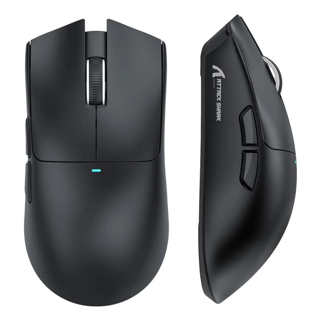 Mouse para jogos sem fio ultraleve Attack Shark X11se - preto