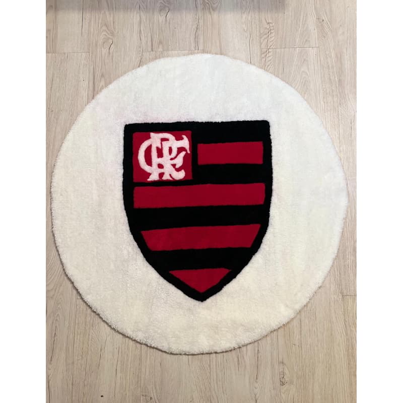 Tapete Tufting Artesanal Antiderrapante Macio Decoração Quarto e Sala Tapete de Time