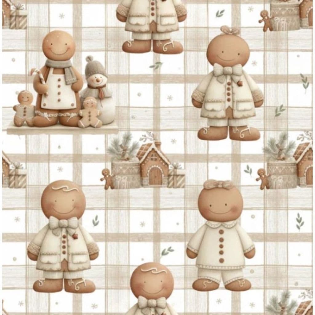 Tecido Patchwork Digital Natal Ginger DN360