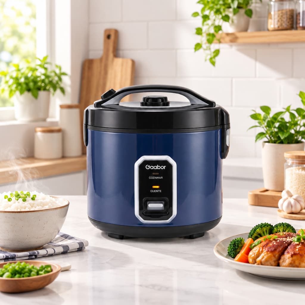 Air Fryer Digital 4,2L Gaabor Preta Cesto Antiaderente Fritadeira Elétrica Sem Óleo Painel Digital